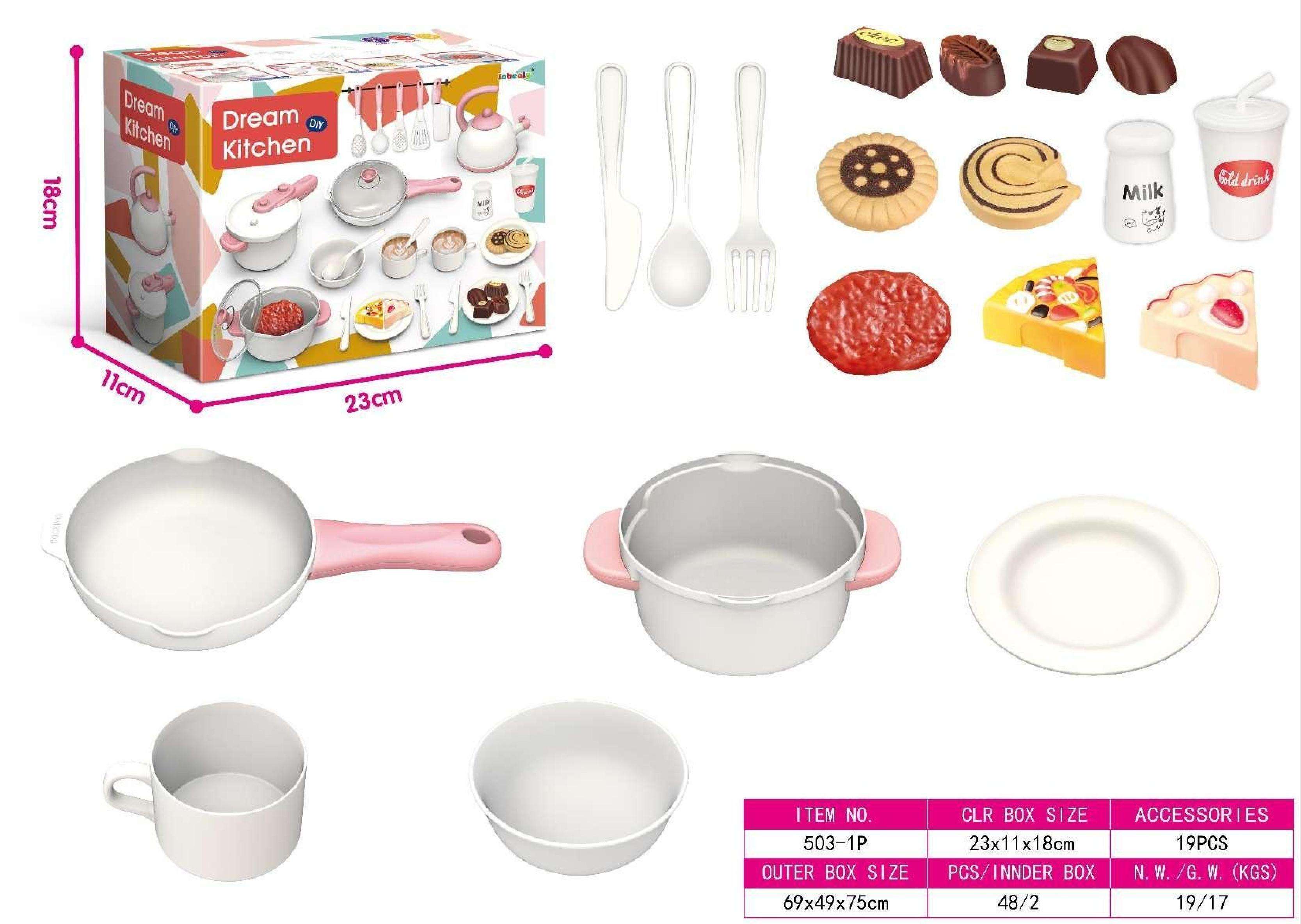 503-1P Pink-Saucepan + boiling pot- basic