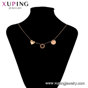 46710 gioielli Xuping elegante, antico/reale, collana con ciondolo in acciaio inossidabile color oro rosa stile Allah per le donne - Product Image 6