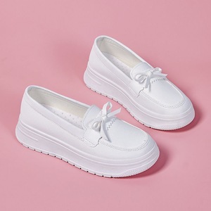 <span class=keywords><strong>Scarpe</strong></span> da Infermiera <span class=keywords><strong>Bianche</strong></span> Traspiranti con Lacci per Donne, Suola Spessa e Intersuola Antiscivolo, Leggere e Morbide per Tutte le Stagioni - Product Image 3