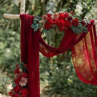 Ensemble de 3 arches décoratives de luxe élégantes en soie artificielle pour mariage, remise de diplôme, Saint-Valentin, pour portes et extérieur