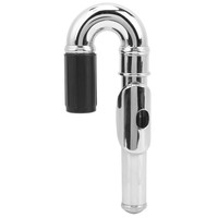 Embouchure de flûte plaquée argent coude spécial pour enfants tuyau droit accessoires à double usage