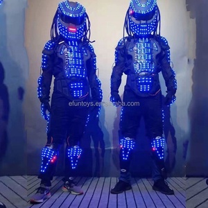 Efun MOQ 1 Uds suministros para fiestas de club nocturno <span class=keywords><strong>depredador</strong></span> Cosplay desgaste disfraz luminoso LED Robot trajes para puesta en escena - Product Image 3