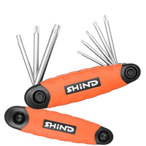 94342-94344 <span class=keywords><strong>Llave</strong></span> <span class=keywords><strong>Allen</strong></span> plegable de acero al vanadio de aleación de cromo con extremo de flor de ciruelo de 8 piezas - Product Image 3