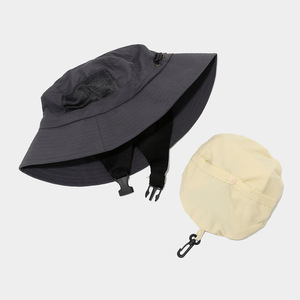 Người Đàn Ông Của Mùa Hè Không Thấm Nước Nylon Boonie Surf Xô Hat Với Dây Kéo Túi Đồng Bằng Ngoài Trời Ngư Dân Mặt Trời Cap Giản Dị Áp Dụng - Product Image 3