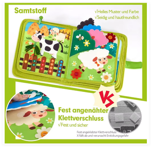 Tablero Sensorial Montessori Personalizado Aofit <span class=keywords><strong>de</strong></span> Fieltro para Historias, Aprendizaje Preescolar, Habilidades Motoras Finas, Juguetes para Niños con Autismo - Product Image 5