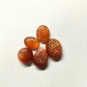 Lote de Cabujones de Piedra Solar Natural de 32CT, Gemas Sueltas Hechas a Mano con Efecto de Luz, Certificadas para Joyería, Exportador Mayorista de India - Product Image 6