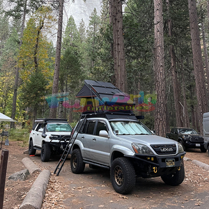 เต็นท์บนหลังคารถแบบฝาพับ4คนกันน้ำได้เต็นท์บนหลังคารถแบบแข็งพร้อมผ้าอ๊อกซ์ฟอร์ดสำหรับตั้งแคมป์กลางแจ้ง - Product Image 4