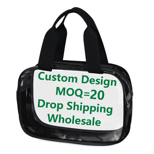 Sac cosmétique transparent en PVC personnalisé, motif Anthurium Tailflower, adapté aux hommes et aux femmes, impression à la demande, facile à transporter - Product Image 5