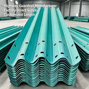 Hot <b>Dip</b> Galvanized W Beam Highway Guardrail EN1317 Anti Crash Road Safety Barrier for UAE Highway Construction - Product Image 2