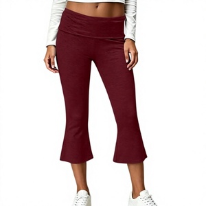 Leggings Capri OEM para Mujer, Cintura Alta, Corte Bootcut, Pantalones de Yoga Elásticos y Cómodos para Gimnasio, Fitness, Running y Entrenamiento Atlético - Product Image 4