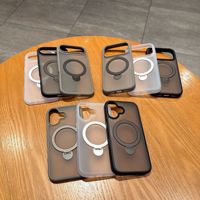 Étui de téléphone magnétique antichoc en PC et TPU givré avec support métallique rotatif à 360° personnalisé pour ONEPLUS ACE5/ACE5 PRO/ACE/ACE6T