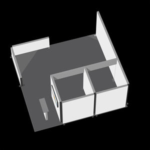 Stand d'exposition modulaire personnalisé avec mur d'affichage standard, espace privé, comptoir de réception, écran de protection, portable - Product Image 4