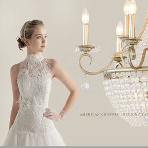 Luz colgante decorativa para entrada, escaleras, pasillo, mercado de pulgas de París, candelabro Grande, cuentas de cristal, luz colgante - Product Image 4