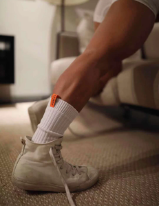 सेक्सी सफेद पुरुष केबल बुना हुआ किसान आकस्मिक कपास कस्टम लेबल मोजे - Product Image 3