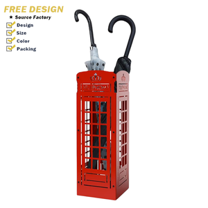 Porte-parapluies autoportant en métal moderne, finition thermolaquée, design boîte aux lettres, pour la décoration intérieure et le <span class=keywords><strong>rangement</strong></span> simple des parapluies - Product Image 1
