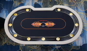 โต๊ะเล่นโป๊กเกอร์แบบพับได้240x120ซม. ทำจากไม้ + PU เท็กซัสโฮลเอ็มกำหนดเองคุณภาพสูง - Product Image 3