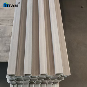 แผ่นผนัง <span class=keywords><strong>WPC</strong></span> แผ่นผนัง PVC สำหรับภายนอก ลายไม้โอ๊คทอง  วัสดุทดแทนไม้ สำหรับตกแต่งภายใน แผ่นผนัง <span class=keywords><strong>WPC</strong></span> PVC ขนาด 160x24x2900 มม. - Product Image 2