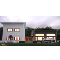 2025 nouvelle technologie moderne élégant préfabriqué maison modulaire conception 2 chambres en béton maison immeuble de bureaux salle de sport supermarché salle de bain