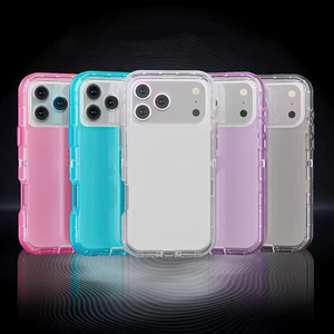 Funda Protectora Híbrida 3 en 1 Transparente, Resistente a Impactos, para <span class=keywords><strong>iPhone</strong></span> 17, 17 <span class=keywords><strong>Pro</strong></span> Max, 17 Air, MOQ500 - Product Image 1
