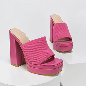 Sandalias Elegantes para Mujer, Estilo Elegante, con Plataforma Impermeable, Tejidas en Lana, Cerradas y Transpirables, Gran Venta 2025 - Product Image 1