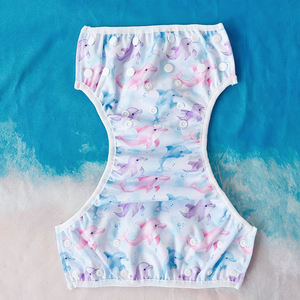 Happyflute Logotipo de impresión personalizado reutilizable bebé piscina traje de baño <span class=keywords><strong>pañal</strong></span> AWJ pañales de natación fabricante pañales de <span class=keywords><strong>tela</strong></span> reutilizables - Product Image 3