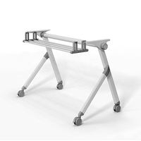 KENO 4.5 Pieds Bureau Mobile Modulaire Mdf Formation Épissage Table et Chaises Gigognes Quatre Personnes par Designer Furniture
