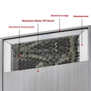 Puerta de Dormitorio de Aluminio Personalizada de Foshan con Aislamiento Acústico de Panel de Abeja y Características Antihumedad, Incluido el Marco de la Puerta - Product Image 5