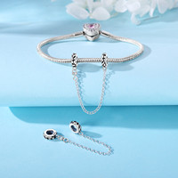 Bracelet tendance en forme de fleur, perle en argent sterling 925, pendentif lotus rose, collier en zircon coloré, charme, accessoires de bijoux DIY