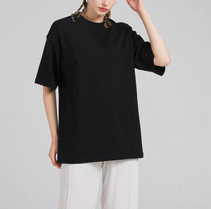 Camiseta en blanco extragrande de manga corta Unisex de peso pesado 100% algodón logotipo impreso personalizado Camiseta lisa de talla grande para hombres - Product Image 1