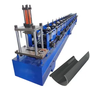 Cina vendita calda tetto mezzo tondo grondaia roll forming machine downspout che fa macchina