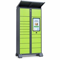 Casier intelligent extérieur pour colis avec écran tactile de 21,5 pouces, système de livraison électronique de colis pour les communautés d'appartements