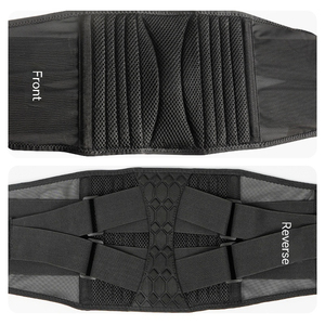 Nova Segurança do Trabalho Respirável Voltar Stretch Lombar Suporte Strap Correção Strap Medical Pain Relief Suporte Voltar Strap Black Hot