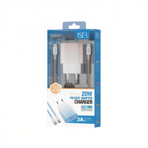 User Sa0040 20W PD Fast <b>Adapter</b> Charger With Cable 3A Max USB <b>C</b> To USB <b>C</b> - Product Image 2