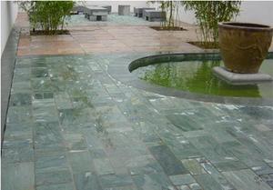 Pierre d'ardoise verte naturelle, tuiles de toiture pour maison auto-construite, <span class=keywords><strong>prix</strong></span> de gros - Product Image 5