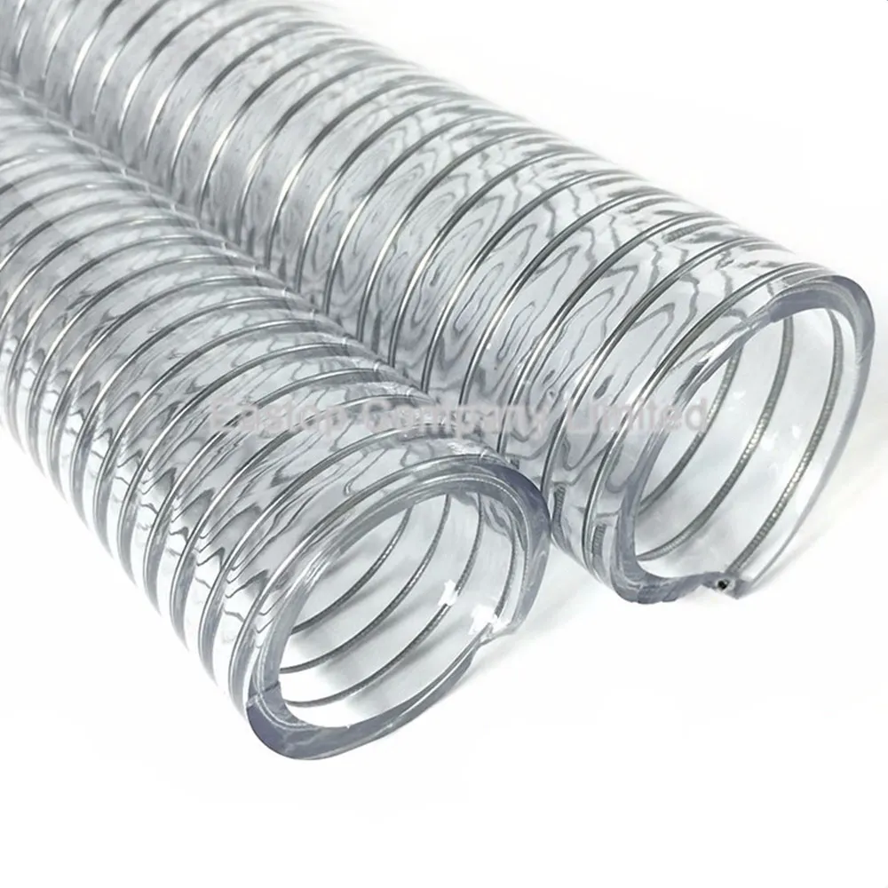 EASTOPS yüksek kaliteli esnek PVC Spiral çelik tel boru açık bahar güçlendirilmiş hortum satılık