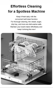 Nhà điện tự động slushie <span class=keywords><strong>Maker</strong></span> 2 xe tăng nhanh chóng đóng băng đông lạnh uống nước trái cây <span class=keywords><strong>Ice</strong></span> <span class=keywords><strong>Cream</strong></span> slushy <span class=keywords><strong>Maker</strong></span> cho hộ gia đình sử dụng - Product Image 5