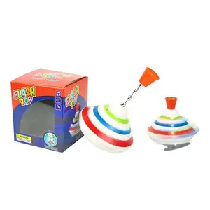 2023 ילדים של צליל אור גירוסקופ כיף ידני עיתונות מסתובב צבעוני פלאש להיסחף פלסטיק מתנת צעצועים
