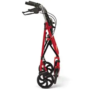 Rollator en aluminium avec roues de 6 pouces Capacité de poids de 250 livres Bourgogne Medical Walker