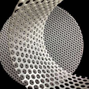 सफेद और पारदर्शी स्पष्ट पर्यावरण छिद्रित छेद के साथ प्लास्टिक शीट पीवीसी पीपी एचडीपीई प्लास्टिक शीट - Product Image 2