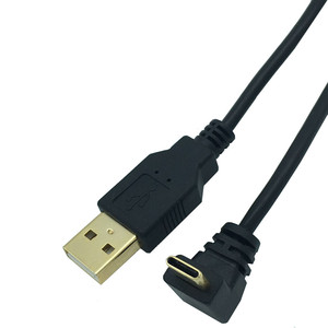 Type C 90 Degree Angle <b>Cable</b> Usb Am To Micro B Black <b>Charging</b> Adapter For1S - Product Image 4