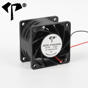 พัดลมระบายความร้อนแบบไร้แปรงถ่าน DC ทนความร้อนสูง 6038 ขนาด 60*60*38 มม. พัดลมแบบแกน 12-48V 5000-8500 รอบต่อนาที เสียงเบา - Product Image 6