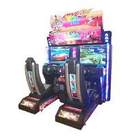 Grande console de jeu vidéo de course d'arcade à deux joueurs, machine de divertissement Android à monnayeur pour adultes, centres de jeux, voiture de voyage