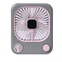 Nouveau ventilateur de circulation de bureau ultra-fin, grande puissance de ventilation, faible bruit, pliable, moteur sans balais, autonomie 3-6 heures, affichage numérique, ventilateur de bureau