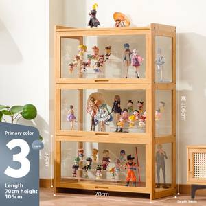 Gabinete de exhibición de <span class=keywords><strong>Lego</strong></span> transparente acrílico hecho a mano, almacenamiento de bloques de construcción a prueba de polvo y decoración del hogar para organizador de sala de estar - Product Image 6