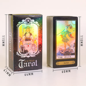 <span class=keywords><strong>Jeu</strong></span> <span class=keywords><strong>de</strong></span> Cartes <span class=keywords><strong>de</strong></span> Tarot Classique A.E. Waite 78 Cartes avec Manuel d'Instructions pour Divination par Cartes Flash et Jeux <span class=keywords><strong>de</strong></span> Société - Product Image 1