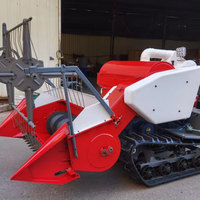 Petite récolteuse de riz Récolteuse de riz de type fourrage Moissonneuse-batteuse autoportée