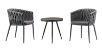Chaise d'extérieur au design unique, moderne, imperméable, pour le jardin, mobilier de jardin, table basse en rotin, ensembles de chaises de jardin