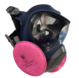 Masque respiratoire intégral avec filtre P3 double usage, réutilisable, protection contre la poussière et les gaz, pour usage chimique, homologué CE - Product Image 6