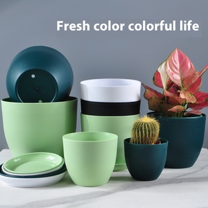 Nouveau pot de fleurs moderne nordique simple <span class=keywords><strong>pour</strong></span> la maison, grand, vert mat, épaissi, en forme d'œuf, <span class=keywords><strong>pour</strong></span> plantes vertes, vente en gros, <span class=keywords><strong>pour</strong></span> sol de serre - Product Image 2