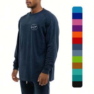 OEM Wholesale <b>Navy</b> Casual sports Breathable <b>Hoodie</b> With Custom Logo Embroidery 100% Cotton Heavyweight Oversized <b>Hoodie</b> for <b>Men</b> - Product Image 1